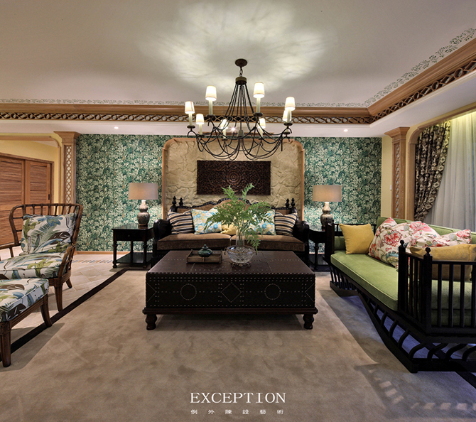 東南亞style軟裝設(shè)計家居搭配技巧，給家添一抹色彩！