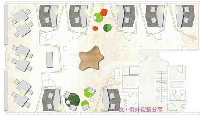 蘇黎世創(chuàng)意設(shè)計辦公室，工作再忙也來勁-別墅設(shè)計_軟裝設(shè)計_室內(nèi)設(shè)計_豪宅設(shè)計-深圳例外軟裝設(shè)計公司