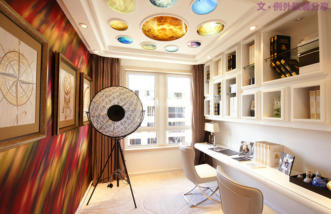 有種書房設(shè)計，叫做不用一絲不茍！-別墅設(shè)計,軟裝設(shè)計,室內(nèi)設(shè)計,豪宅設(shè)計,深圳例外軟裝設(shè)計公司