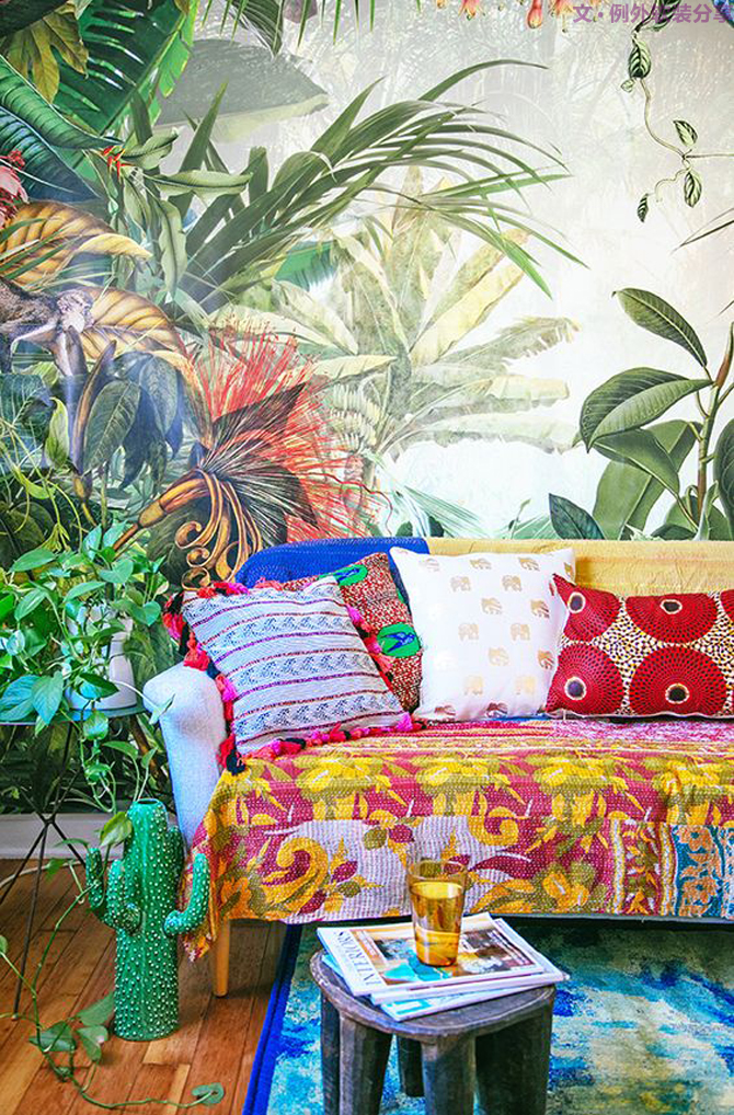 你家墻面還在留白？現(xiàn)在都流行這么玩，美爆了！-別墅設(shè)計(jì),軟裝設(shè)計(jì),室內(nèi)設(shè)計(jì),豪宅設(shè)計(jì),深圳例外軟裝設(shè)計(jì)公司