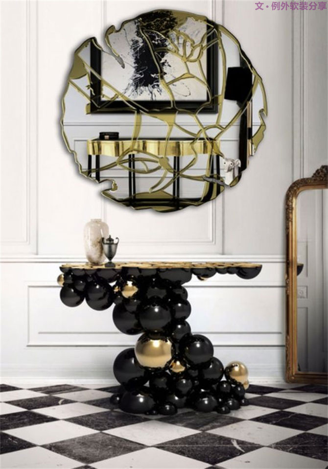 20款玄關(guān)設計，做好進門“關(guān)”，迷死人不償命！-別墅設計,軟裝設計,室內(nèi)設計,豪宅設計,深圳例外軟裝設計公司