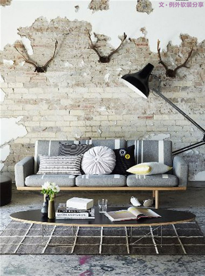 水泥墻已經(jīng)被設計師玩壞了，下輩子我也要做設計師！-別墅設計,軟裝設計,室內(nèi)設計,豪宅設計,深圳例外軟裝設計公司