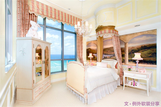 國外流行的公主房設(shè)計，大人孩子一起稀罕！-別墅設(shè)計,軟裝設(shè)計,室內(nèi)設(shè)計,豪宅設(shè)計,深圳例外軟裝設(shè)計公司