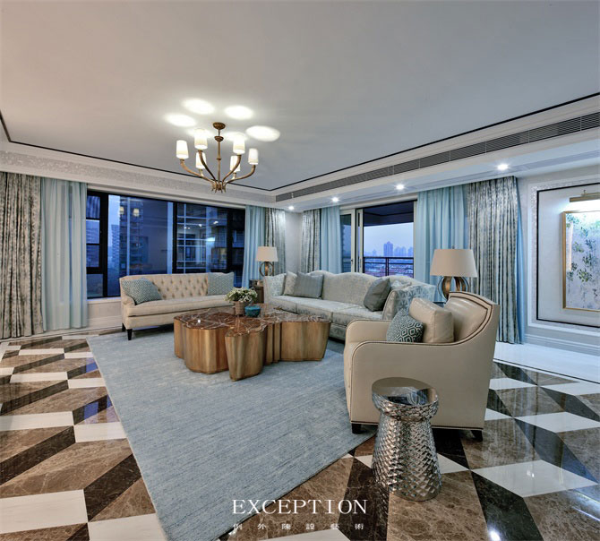 極具設計感的茶幾，給家?guī)聿灰粯拥拿栏校?別墅設計,軟裝設計,室內設計,豪宅設計,深圳例外軟裝設計公司