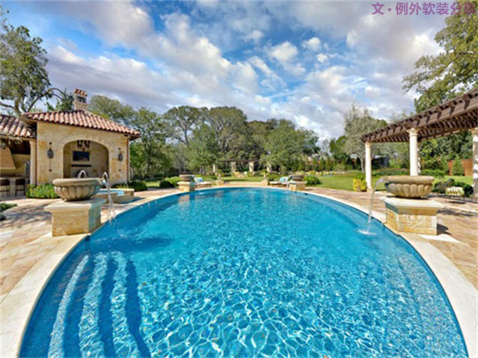 家居豪宅，就該有個(gè)私家泳池-別墅設(shè)計(jì),軟裝設(shè)計(jì),室內(nèi)設(shè)計(jì),豪宅設(shè)計(jì),深圳例外軟裝設(shè)計(jì)公司