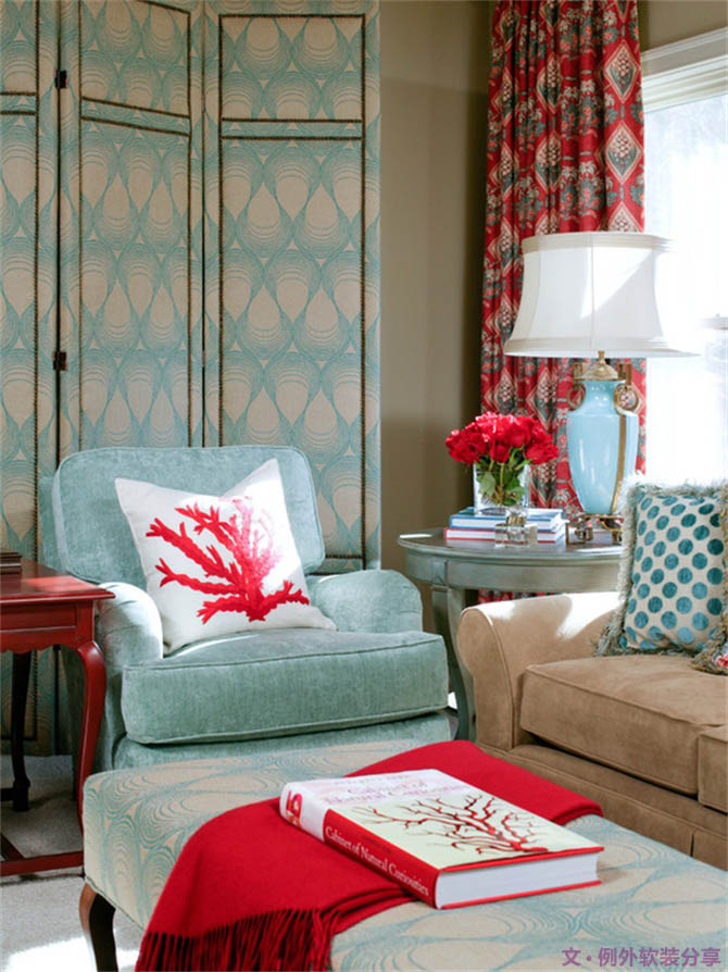 看國外室內設計師如何玩轉中國紅！-別墅設計,軟裝設計,室內設計,豪宅設計,深圳例外軟裝設計公司