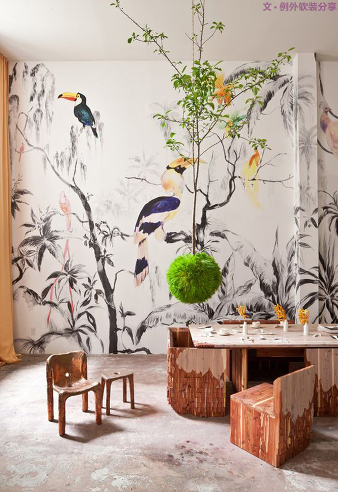 你家墻面還在留白？現(xiàn)在都流行這么玩，美爆了！-別墅設(shè)計(jì),軟裝設(shè)計(jì),室內(nèi)設(shè)計(jì),豪宅設(shè)計(jì),深圳例外軟裝設(shè)計(jì)公司