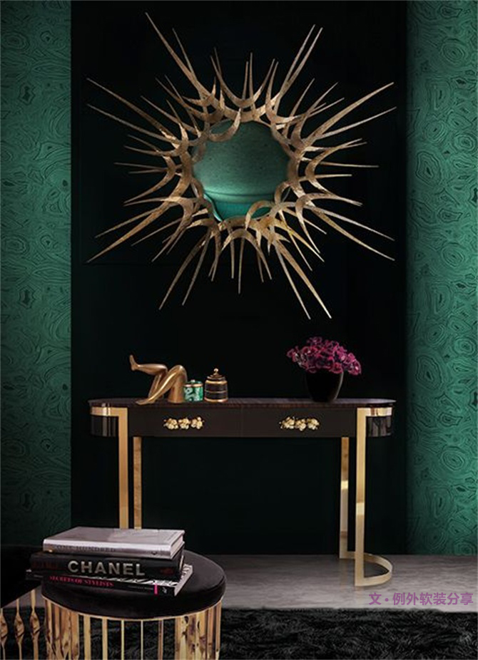 冰冷堅硬的“鐵家伙”，室內設計中玩轉炫金屬風！-別墅設計,軟裝設計,室內設計,豪宅設計,深圳例外軟裝設計公司