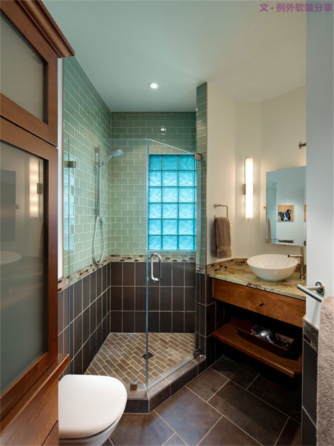 玻璃磚設(shè)計(jì)師這樣用，驚艷了N次！-別墅設(shè)計(jì),軟裝設(shè)計(jì),室內(nèi)設(shè)計(jì),豪宅設(shè)計(jì),深圳例外軟裝設(shè)計(jì)公司