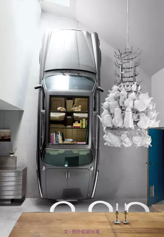 室內(nèi)設(shè)計師一任性，豪車也成裝飾品-別墅設(shè)計_軟裝設(shè)計_室內(nèi)設(shè)計_豪宅設(shè)計-深圳例外軟裝設(shè)計公司