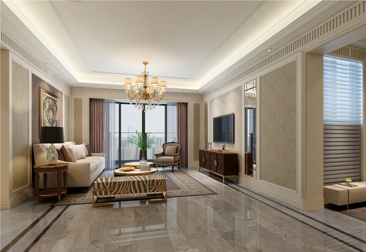 桂林香檳小鎮(zhèn)6A1戶型效果圖設(shè)計